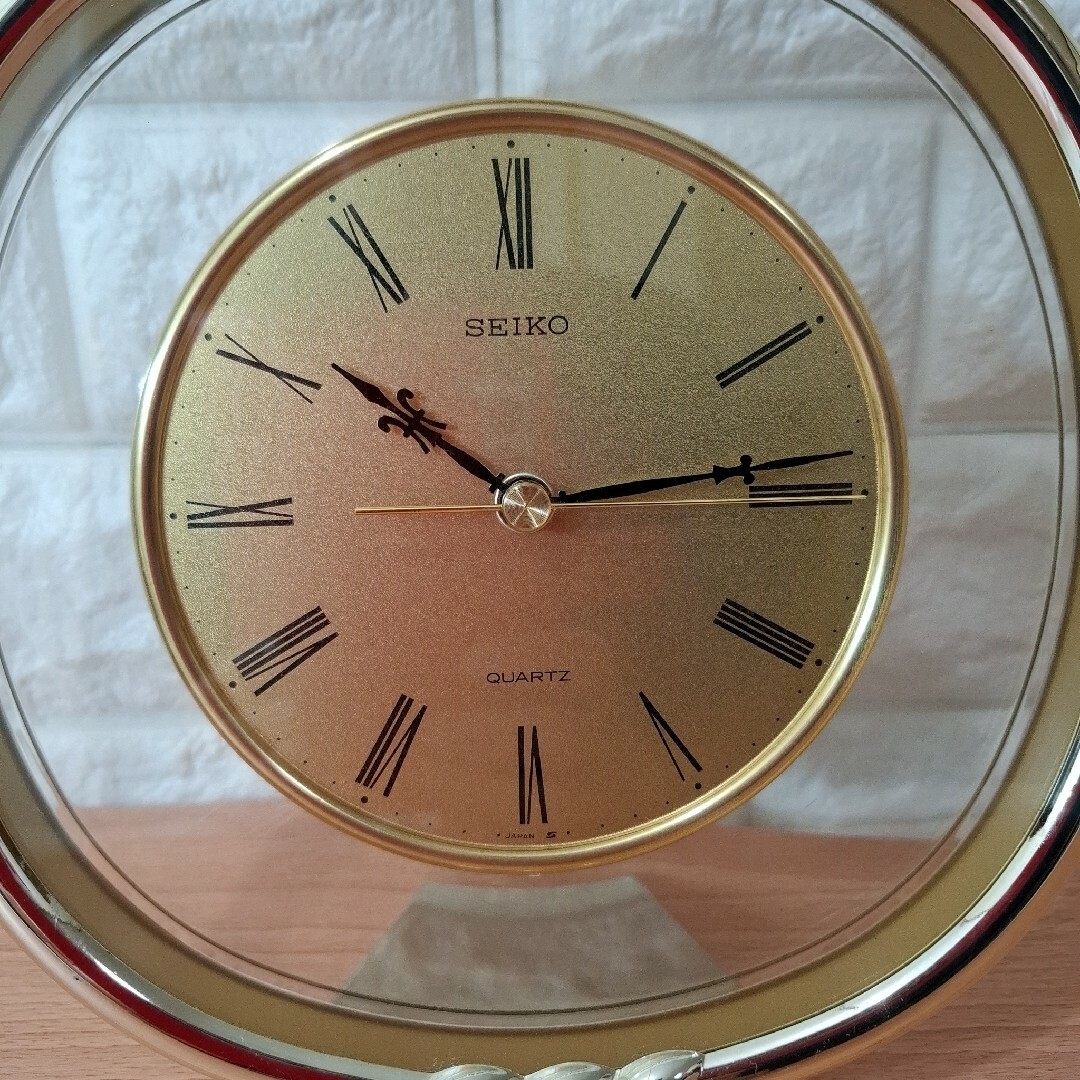 SEIKO - セイコー クオーツ 置時計 ※動作確認済み※ 昭和レトロの SEIKO - セイコー クオーツ 置時計 ※動作確認済み※ 昭和レトロの
