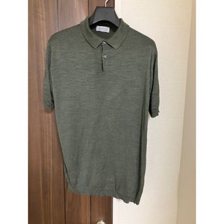 ジョンスメドレー(JOHN SMEDLEY)のジョンスメドレー シルク ポロシャツ 半袖 Ｌ(ポロシャツ)