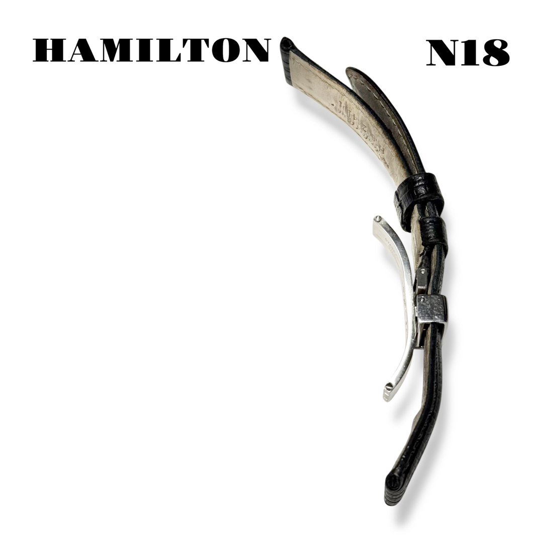 Hamilton - 人気品! HAMILTON レザー バンド ベルト ブラック Hamilton - 人気品! HAMILTON レザー バンド ベルト ブラック