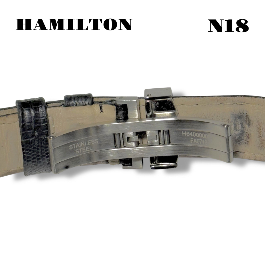 Hamilton - 人気品! HAMILTON レザー バンド ベルト ブラック Hamilton - 人気品! HAMILTON レザー バンド ベルト ブラック