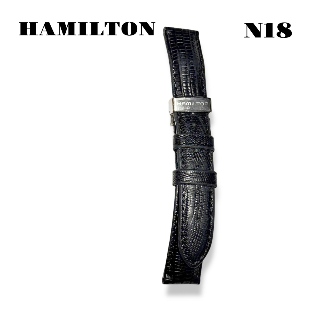 Hamilton - 人気品! HAMILTON レザー バンド ベルト ブラック Hamilton - 人気品! HAMILTON レザー バンド ベルト ブラック