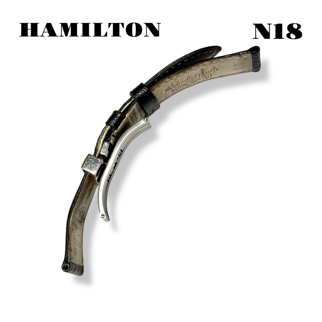 Hamilton - 人気品! HAMILTON レザー バンド ベルト ブラック Hamilton - 人気品! HAMILTON レザー バンド ベルト ブラック