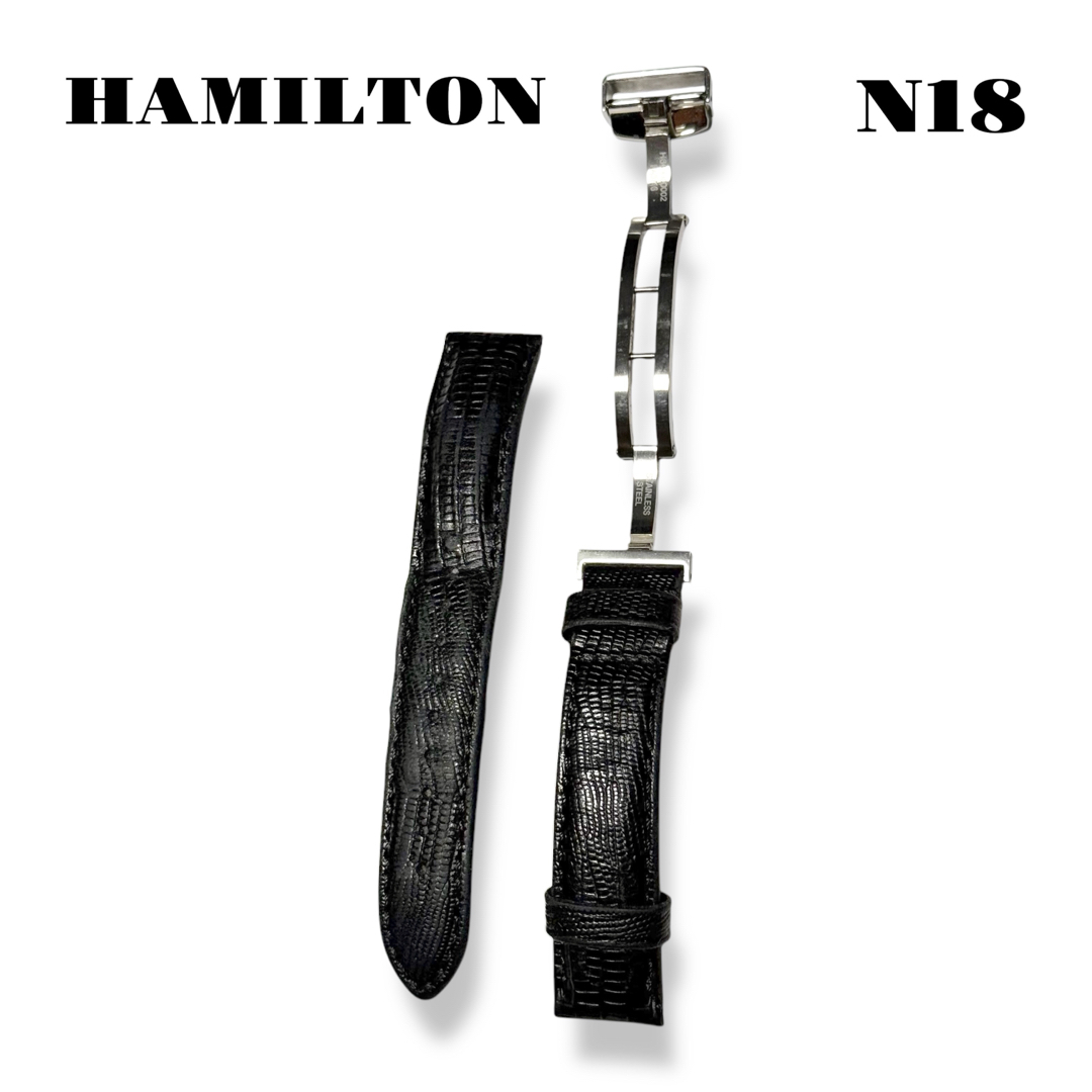 Hamilton - 人気品! HAMILTON レザー バンド ベルト ブラック Hamilton - 人気品! HAMILTON レザー バンド ベルト ブラック