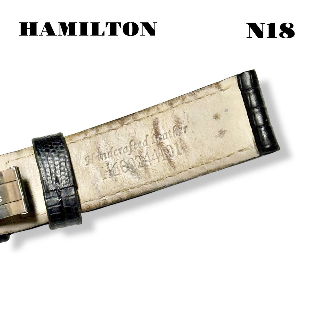 Hamilton - 人気品! HAMILTON レザー バンド ベルト ブラック Hamilton - 人気品! HAMILTON レザー バンド ベルト ブラック