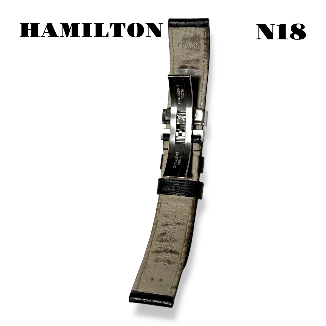 Hamilton - 人気品! HAMILTON レザー バンド ベルト ブラック Hamilton - 人気品! HAMILTON レザー バンド ベルト ブラック