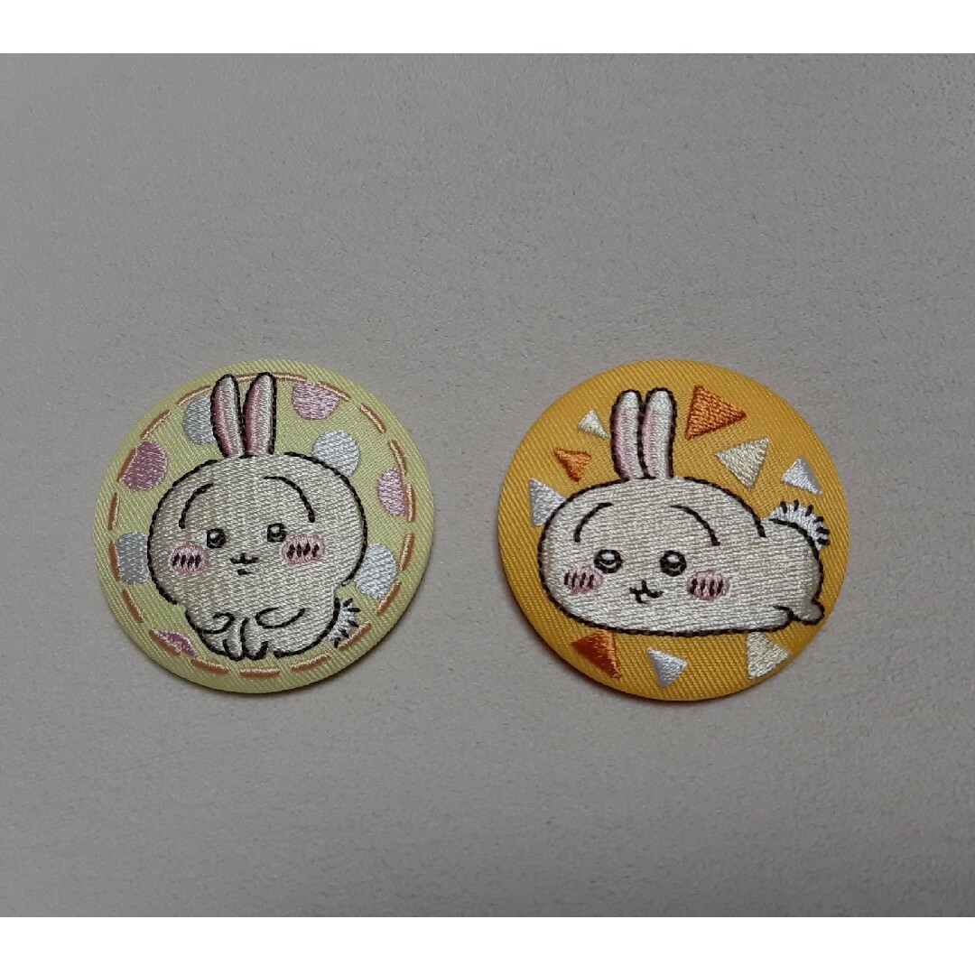 ちいかわ - ちいかわ うさぎ 缶バッジ 刺繍 ビスケットの通販 by ちいかわ - ちいかわ うさぎ 缶バッジ 刺繍 ビスケットの通販 by