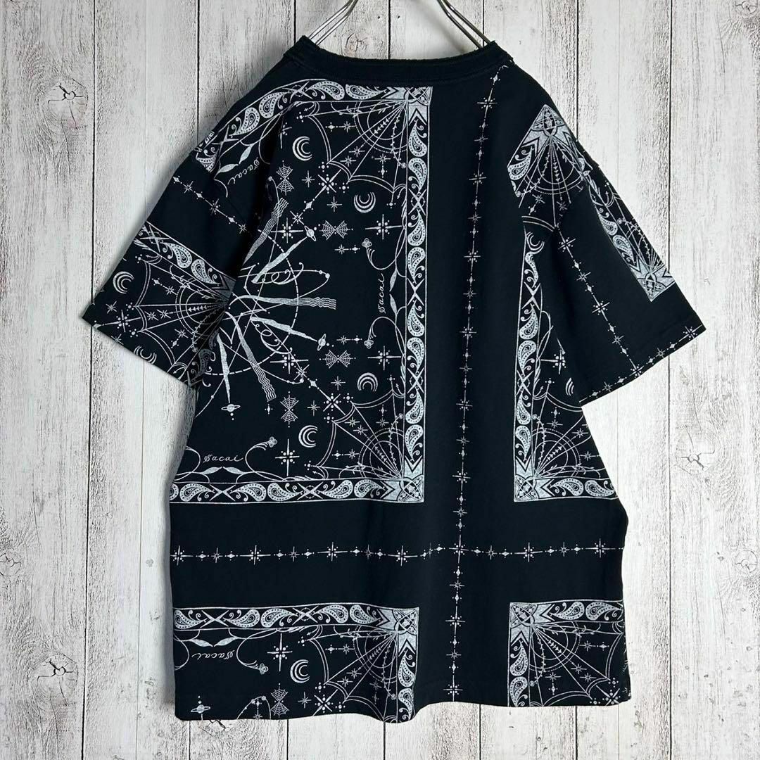 sacai - 【コラボ】サカイ×ドクターウー☆総柄Tシャツ バンダナ sacai - 【コラボ】サカイ×ドクターウー☆総柄Tシャツ バンダナ