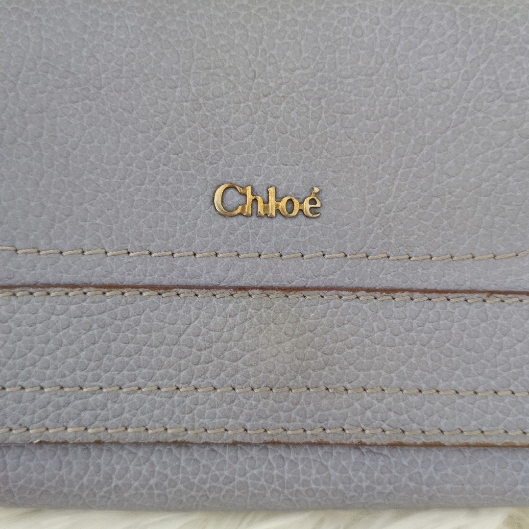 Chloe - 【良品】Chloé クロエ 長財布 レザー ライトブルー Chloe - 【良品】Chloé クロエ 長財布 レザー ライトブルー
