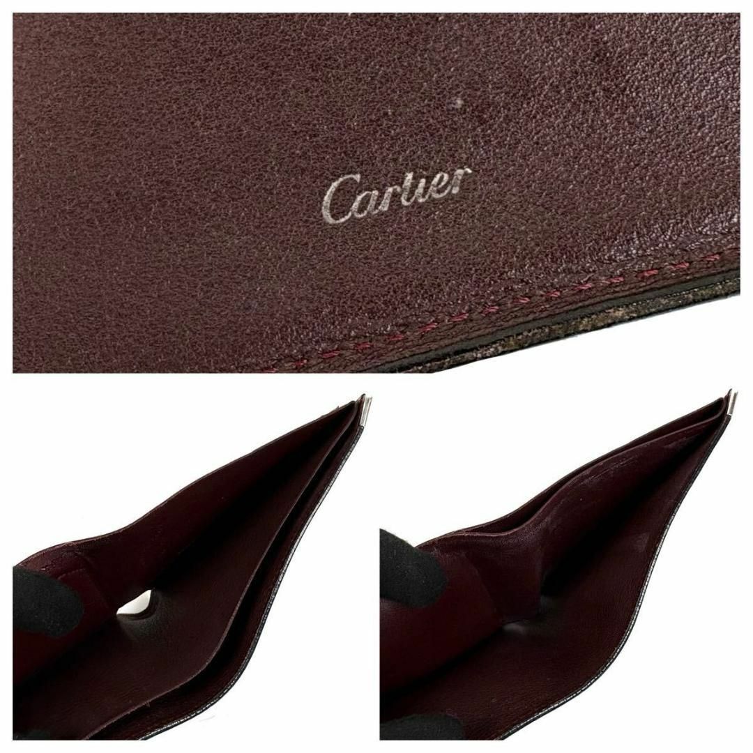 Cartier - 【美品】Cartier レザー マストライン財布 ブラック Cartier - 【美品】Cartier レザー マストライン財布 ブラック