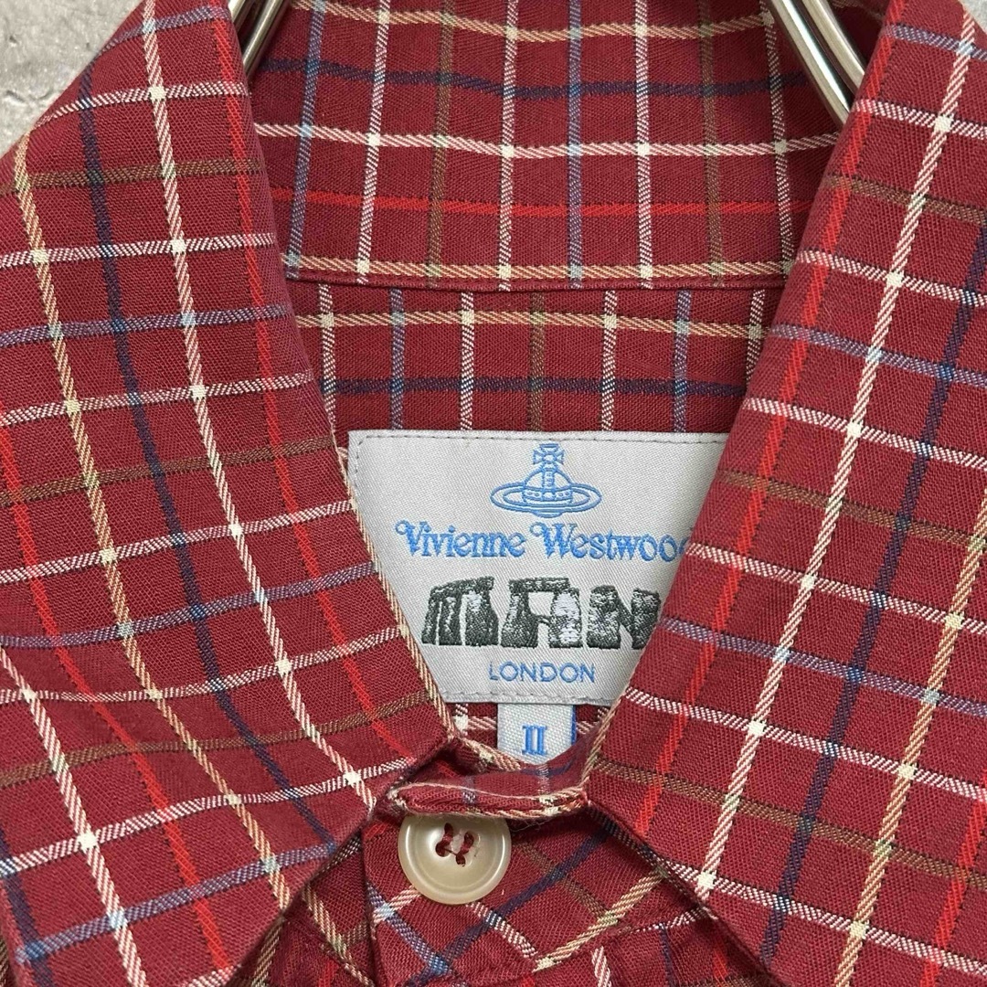 Vivienne Westwood - Vivienne Westwood チェック柄 シャツ 赤色 Vivienne Westwood - Vivienne Westwood チェック柄 シャツ 赤色