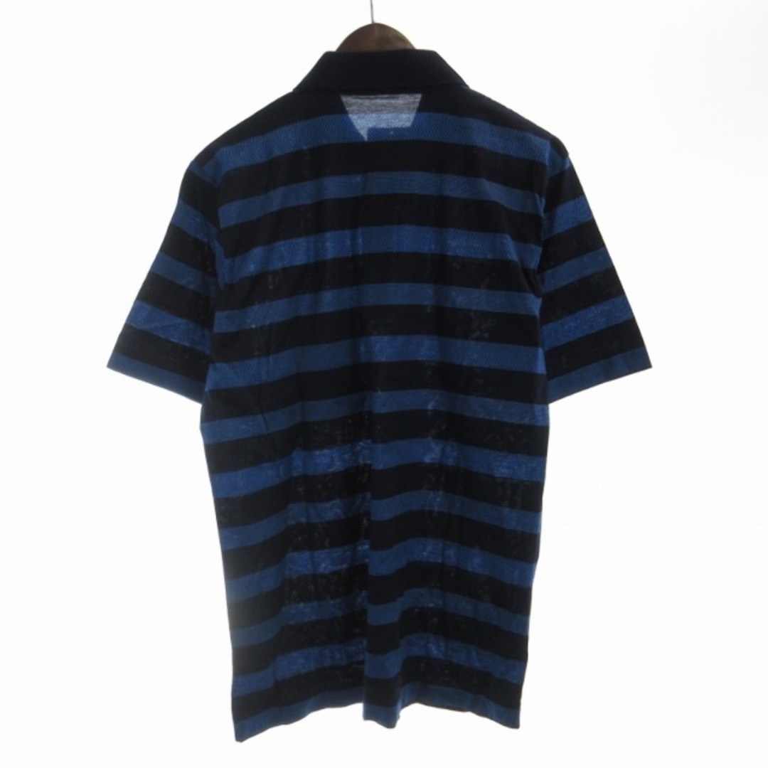 Dunhill - ダンヒル タグ付き ポロシャツ ボーダー ロゴ 半袖 40 Dunhill - ダンヒル タグ付き ポロシャツ ボーダー ロゴ 半袖 40