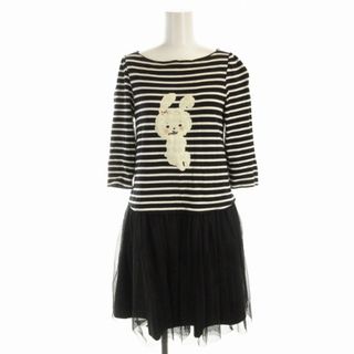 franche lippee - フランシュリッペ ワンピース ひざ丈 ボーダー franche lippee - フランシュリッペ ワンピース ひざ丈 ボーダー