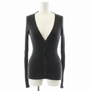 PRADA - プラダ カーディガン リブ 長袖 カシミヤ シルク混 絹 PRADA - プラダ カーディガン リブ 長袖 カシミヤ シルク混 絹