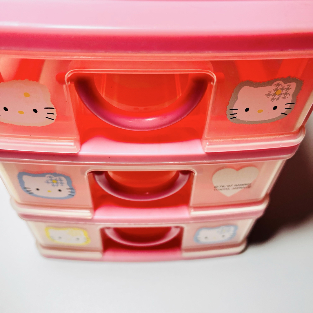 サンリオ - ハローキティ 3段ミニチェスト カオハナ1997年製 サンリオ - ハローキティ 3段ミニチェスト カオハナ1997年製