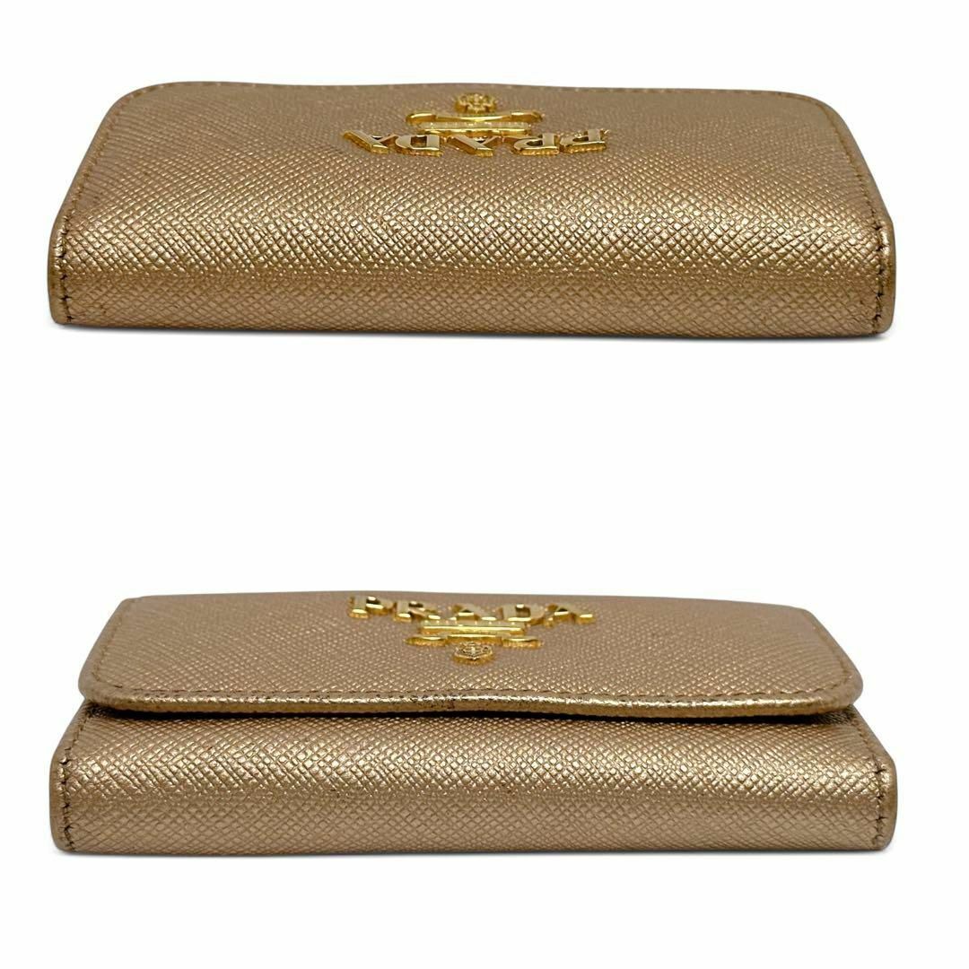 PRADA - 美品✨プラダ 6連 キーケース サフィアーノレザー 金 PRADA - 美品✨プラダ 6連 キーケース サフィアーノレザー 金
