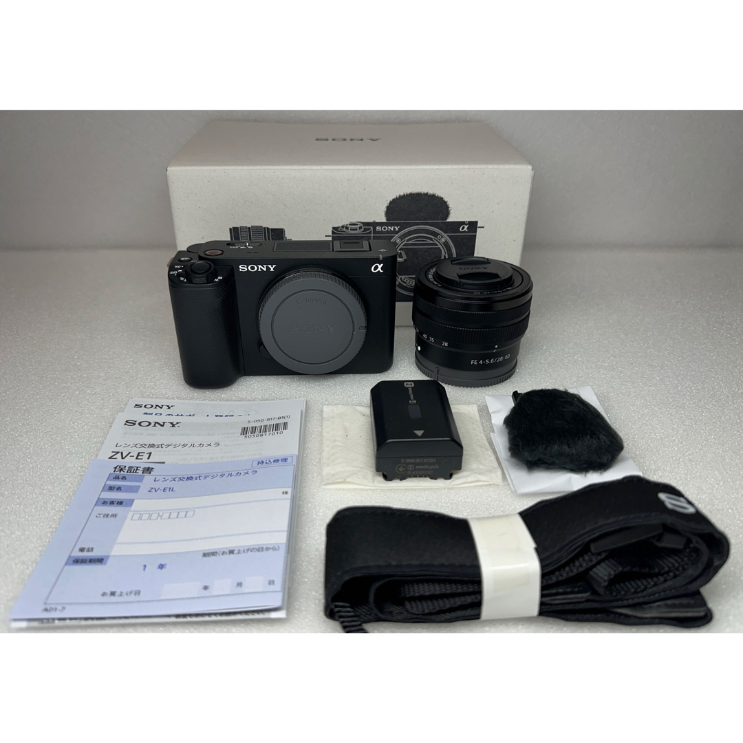 SONY - ソニー SONY VLOGCAM ZV-E1L レンズキット ブラックの SONY - ソニー SONY VLOGCAM ZV-E1L レンズキット ブラックの