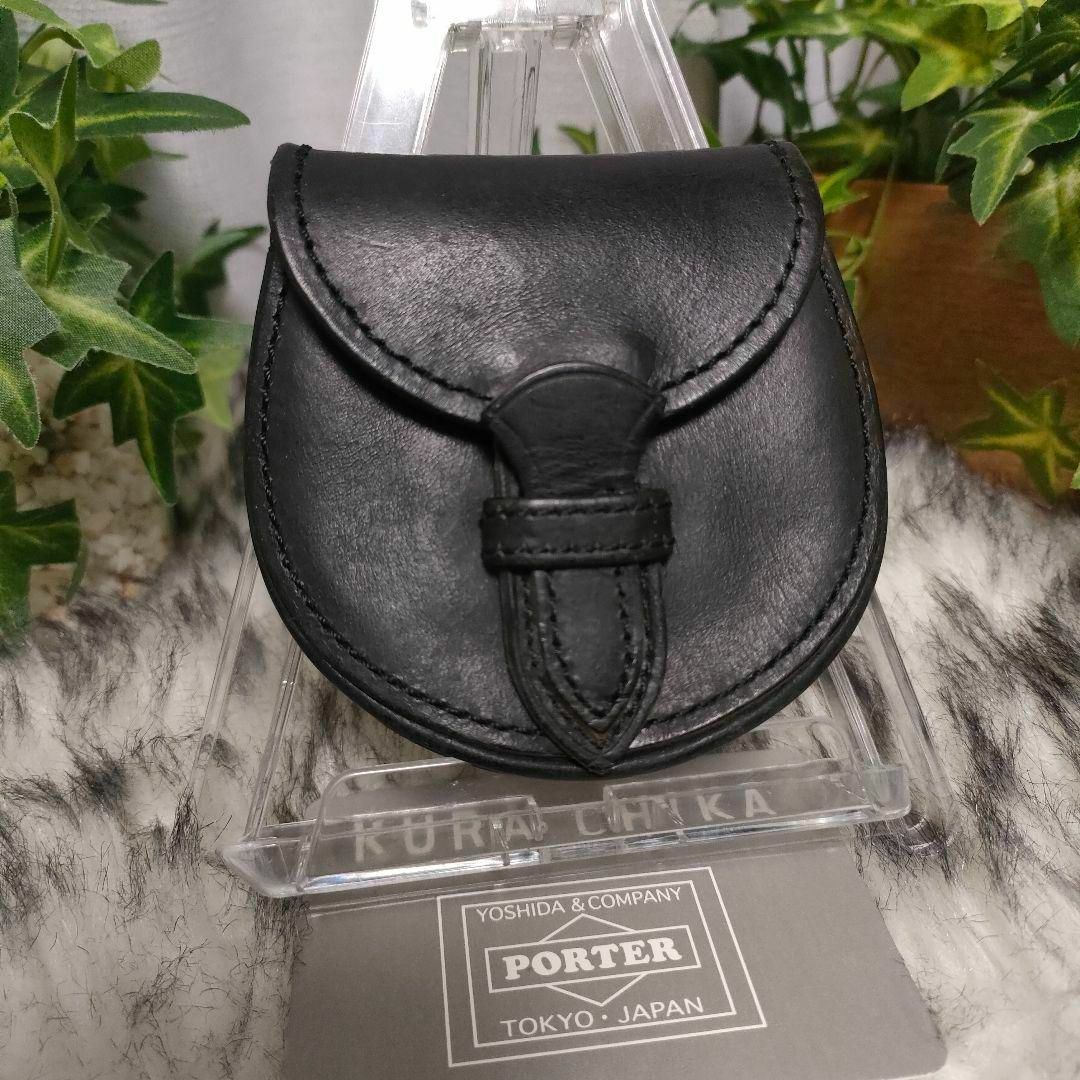 PORTER - ポーター コインケース ブラック レザー ネイチャー PORTER - ポーター コインケース ブラック レザー ネイチャー