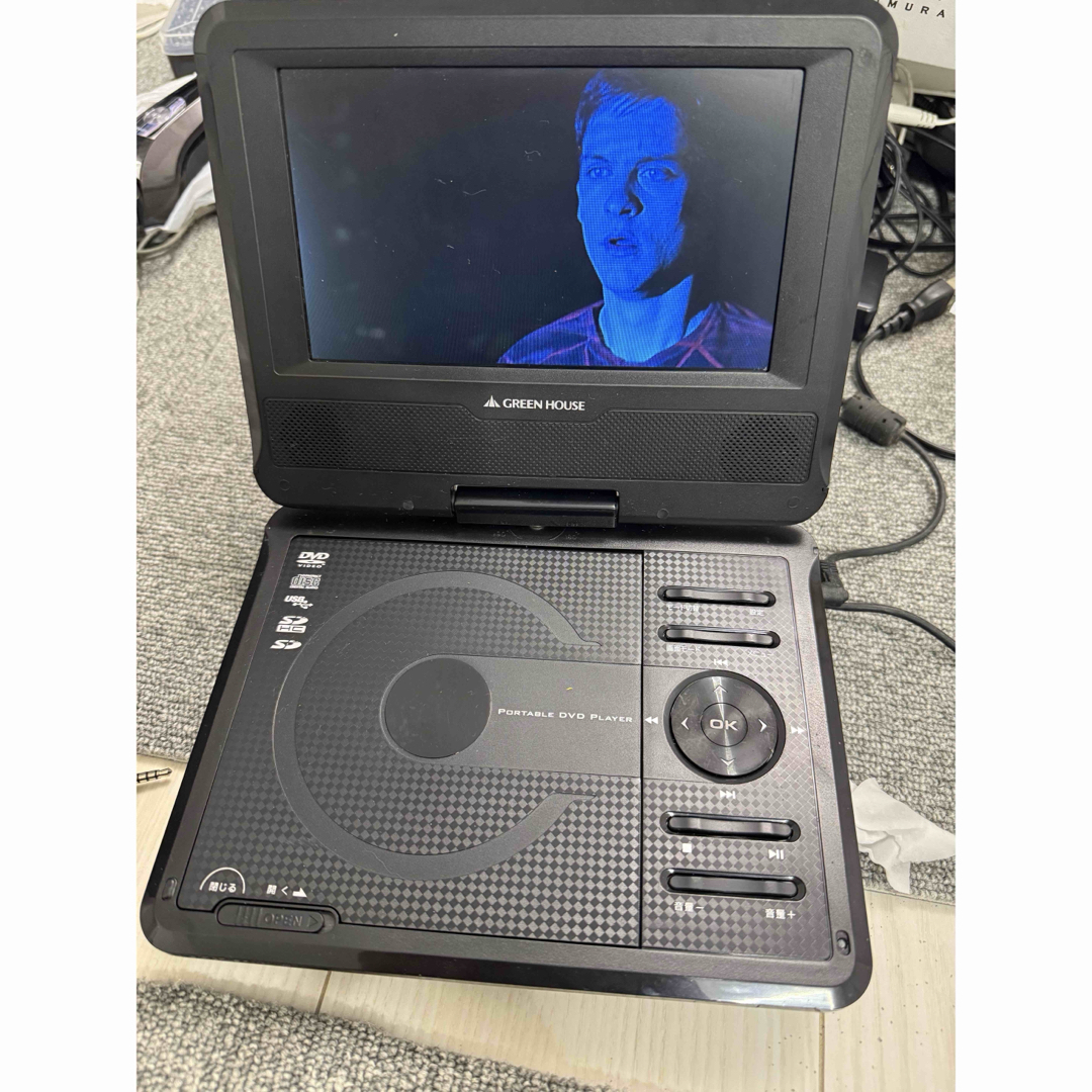 グリーンハウス ポータブル DVDプレーヤー ポータブルプレイヤー グリーンハウス ポータブル DVDプレーヤー ポータブルプレイヤー