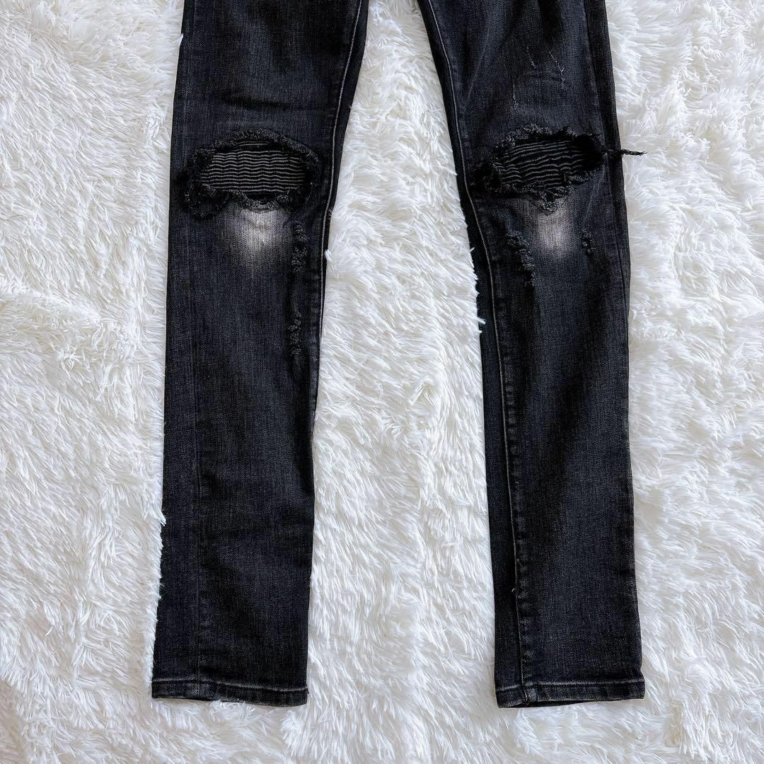 mnml - 【美品】 mnml ミニマル デニム ブラック W34 ストレート mnml - 【美品】 mnml ミニマル デニム ブラック W34 ストレート