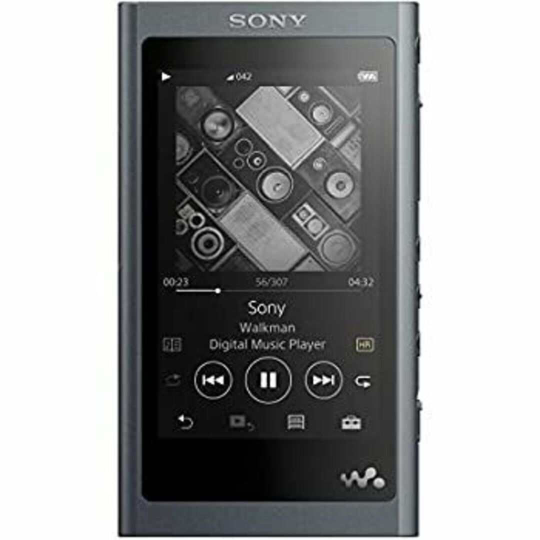 ソニー ウォークマン Aシリーズ 16GB NW-A55HN : Bluetooth microSD対応 ハイレゾ対応 最大45時間連続再生 2018年モデル グレイッシュブラック N スマホ/家電/カメラのオーディオ機器(ポータブルプレーヤー)の商品写真