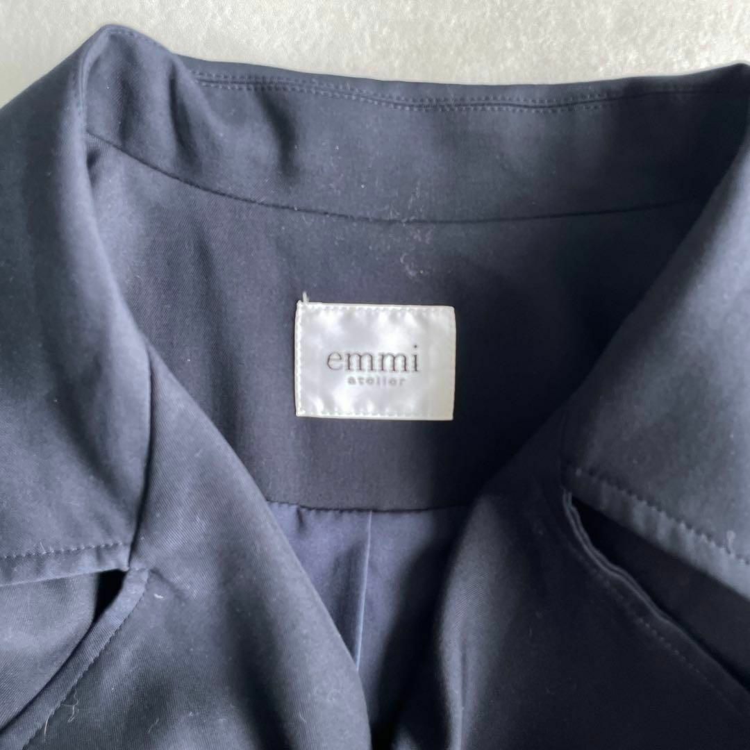 emmi atelier - 極美品*emmi atelier ネイビー2way トレンチ emmi atelier - 極美品*emmi atelier ネイビー2way トレンチ