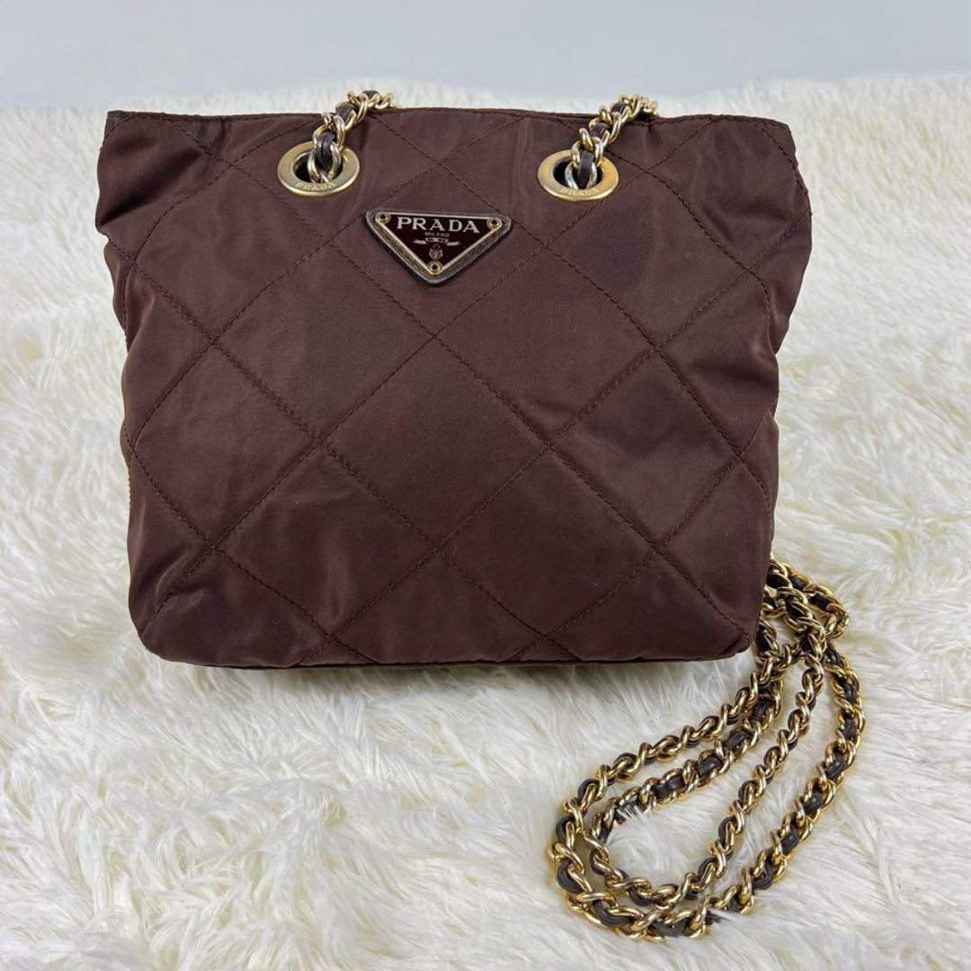 PRADA - PRADA プラダ チェーンショルダーバッグ キルティン PRADA - PRADA プラダ チェーンショルダーバッグ キルティン