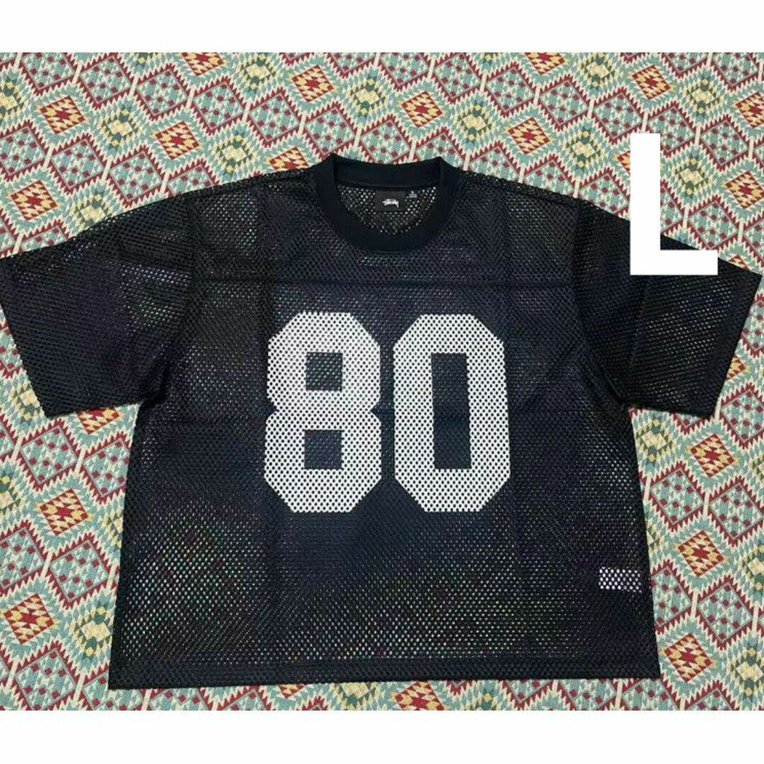 STUSSY】TEAM JERSEY 80 TEE ブラック サイズLの通販 by みじゅ STUSSY】TEAM JERSEY 80 TEE ブラック サイズLの通販 by みじゅ