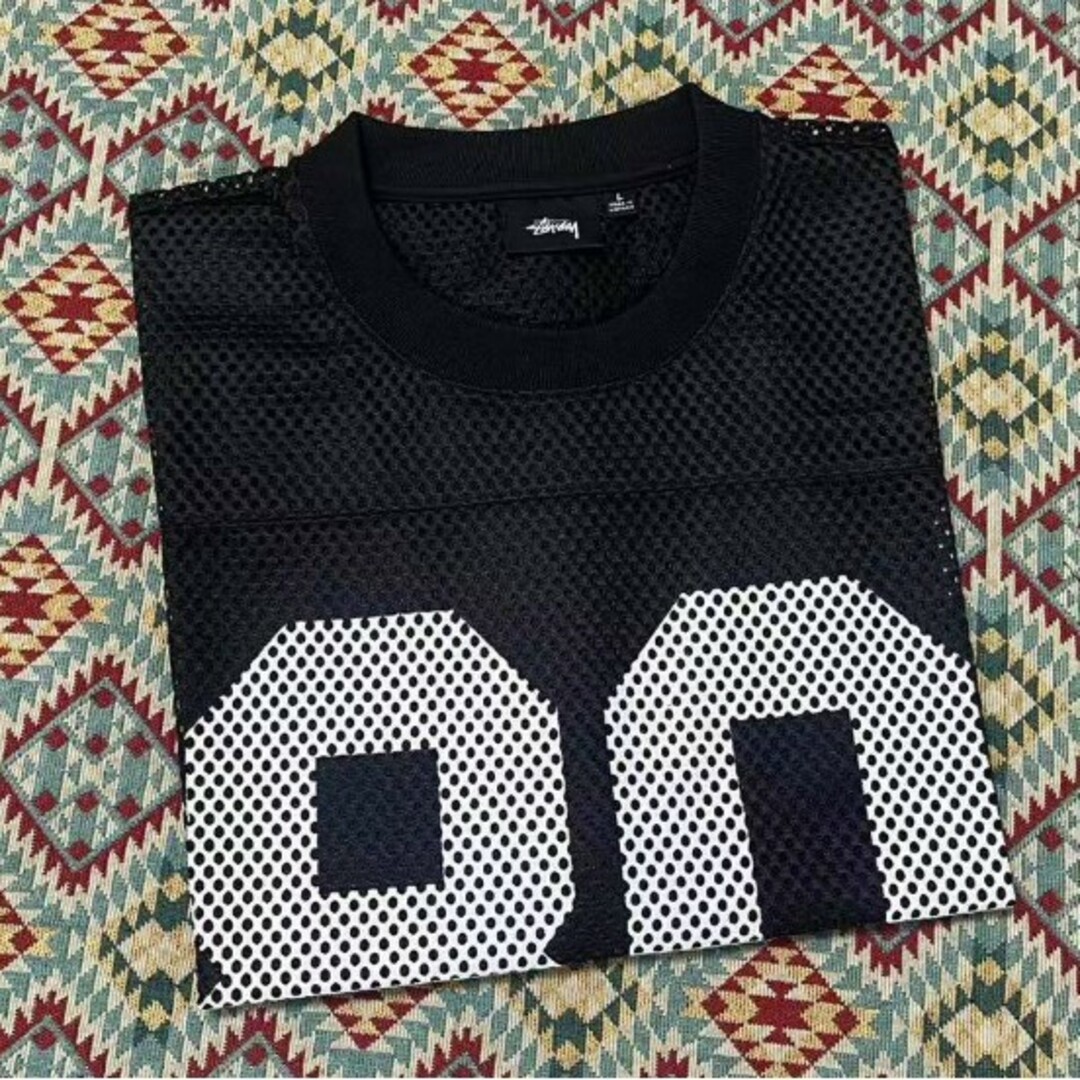 STUSSY】TEAM JERSEY 80 TEE ブラック サイズLの通販 by みじゅ STUSSY】TEAM JERSEY 80 TEE ブラック サイズLの通販 by みじゅ