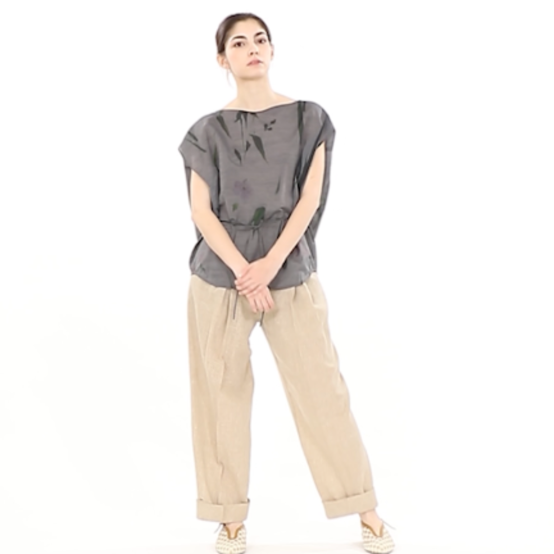 mame - mame kurogouchi 20SS 伊勢丹別注カラー カットソー 花柄 mame - mame kurogouchi 20SS 伊勢丹別注カラー カットソー 花柄