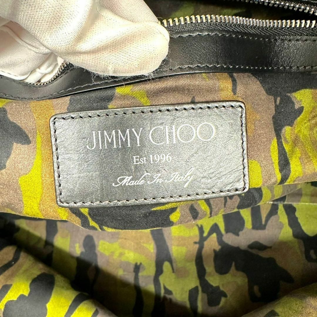 JIMMY CHOO - 【美品】ジミーチュウ トートバッグ ホワイト JIMMY CHOO - 【美品】ジミーチュウ トートバッグ ホワイト