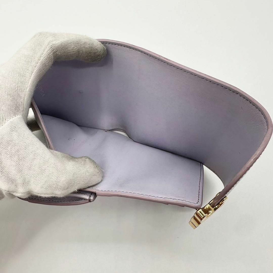 CELINE - 【美品】セリーヌ 三つ折財布 パープル トリオンフ CELINE - 【美品】セリーヌ 三つ折財布 パープル トリオンフ