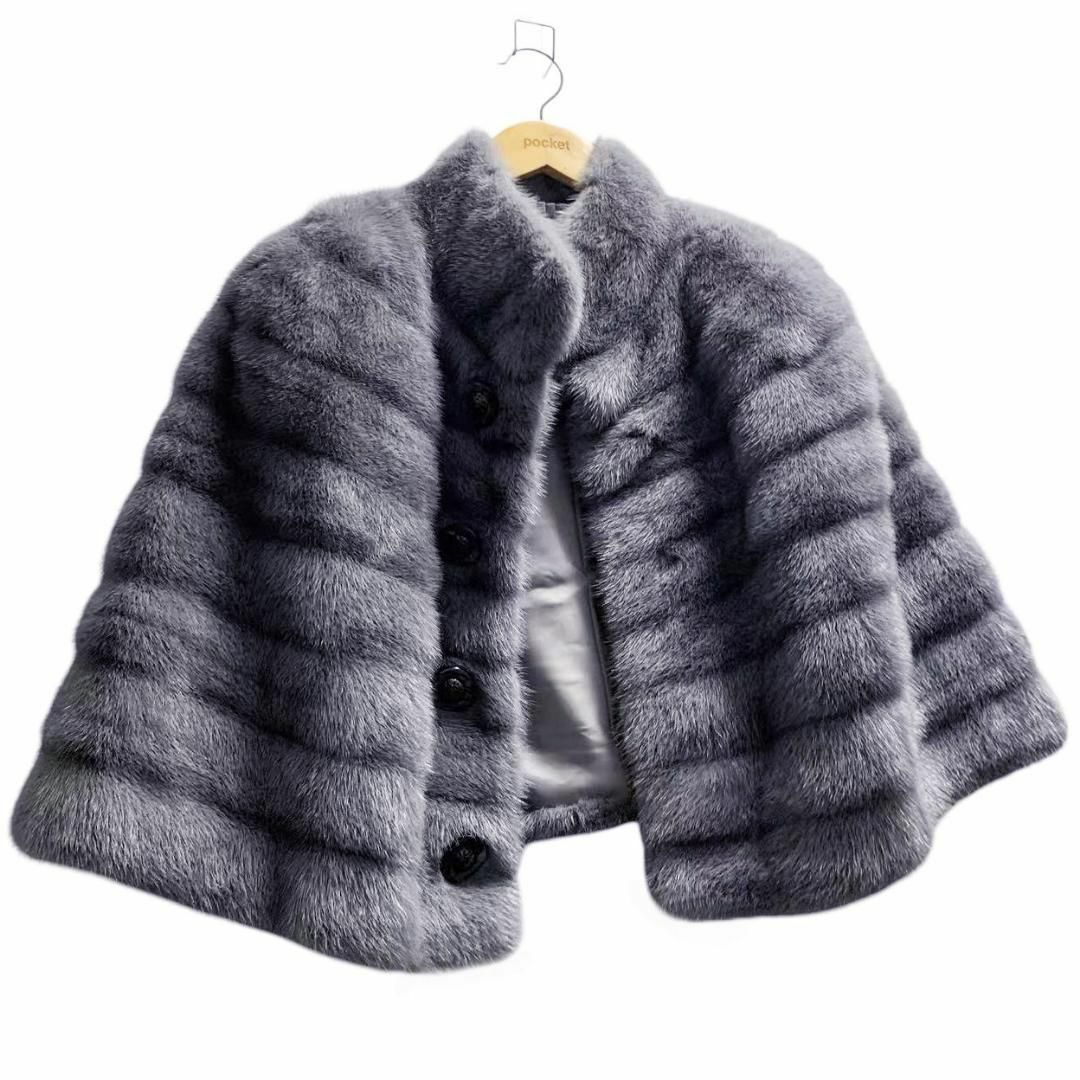美品 エンバ EMBA 毛皮 ミンクファー ファーケープ ポンチョ 美品 エンバ EMBA 毛皮 ミンクファー ファーケープ ポンチョ