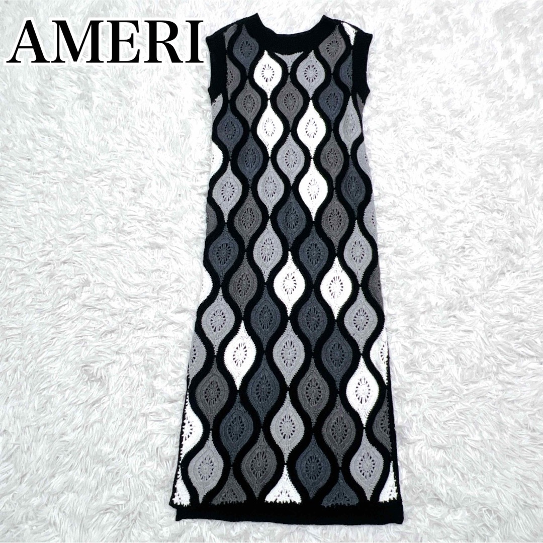 Ameri VINTAGE - 【美品】アメリ 2way ロングニットワンピース Ameri VINTAGE - 【美品】アメリ 2way ロングニットワンピース