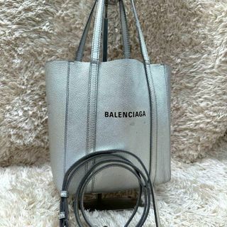 バレンシアガ(BALENCIAGA)の【美品】バレンシアガ トートバッグ ショルダーバッグ 2way シルバー(トートバッグ)