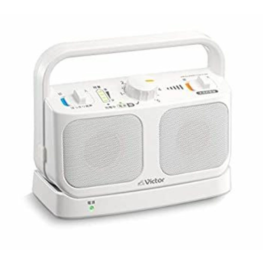 Victor JVC SP-A900-W テレビ用ワイヤレススピーカーシステム 生活防水仕様 連続20時間使用可能 みみ楽シリーズ ホワイト