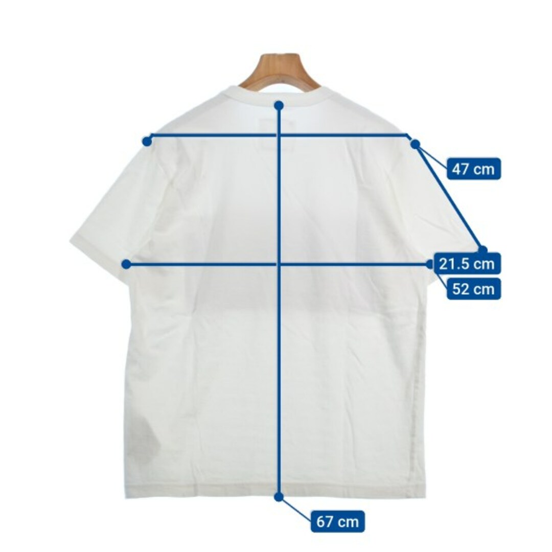 sacai - sacai サカイ Tシャツ・カットソー 3(L位) 白 【古着 sacai - sacai サカイ Tシャツ・カットソー 3(L位) 白 【古着