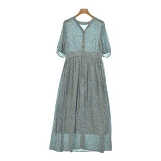 SHIPS - SHIPS シップス ワンピース 38(M位) 水色x白xグレー(花 SHIPS - SHIPS シップス ワンピース 38(M位) 水色x白xグレー(花