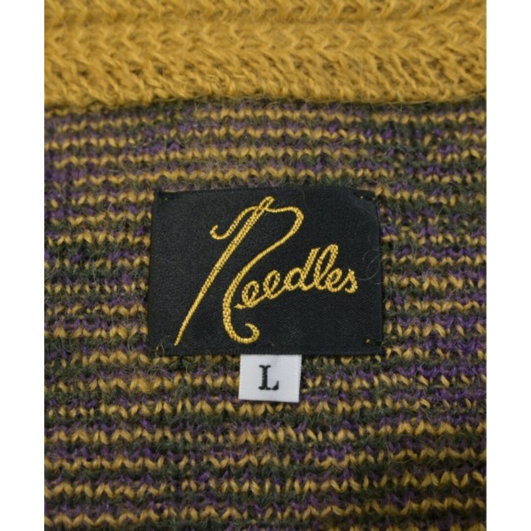 Needles - Needles ニードルス カーディガン L 黄x紫x緑(花柄 Needles - Needles ニードルス カーディガン L 黄x紫x緑(花柄