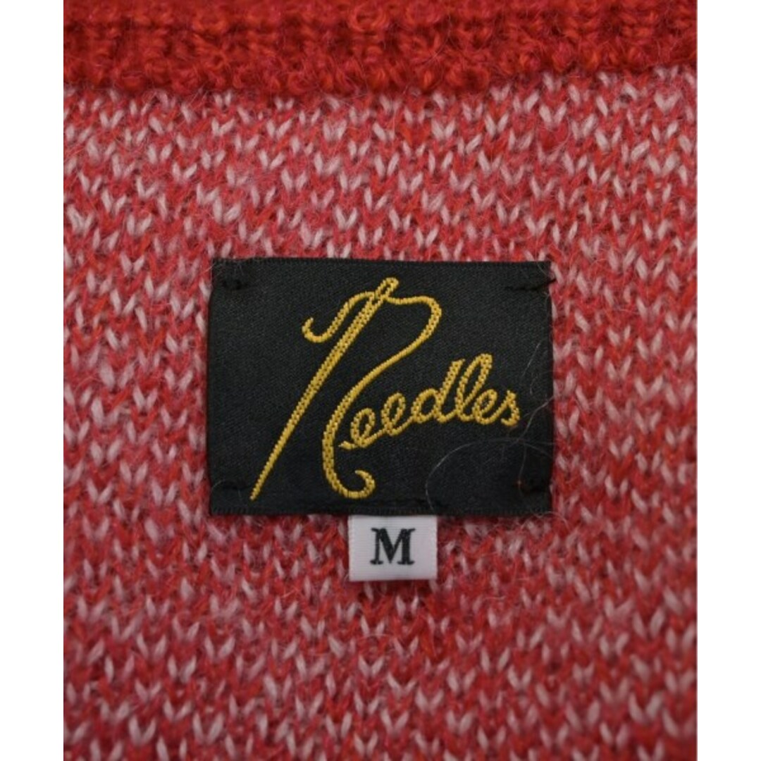 Needles - Needles ニードルス カーディガン M 赤x白(総柄 Needles - Needles ニードルス カーディガン M 赤x白(総柄