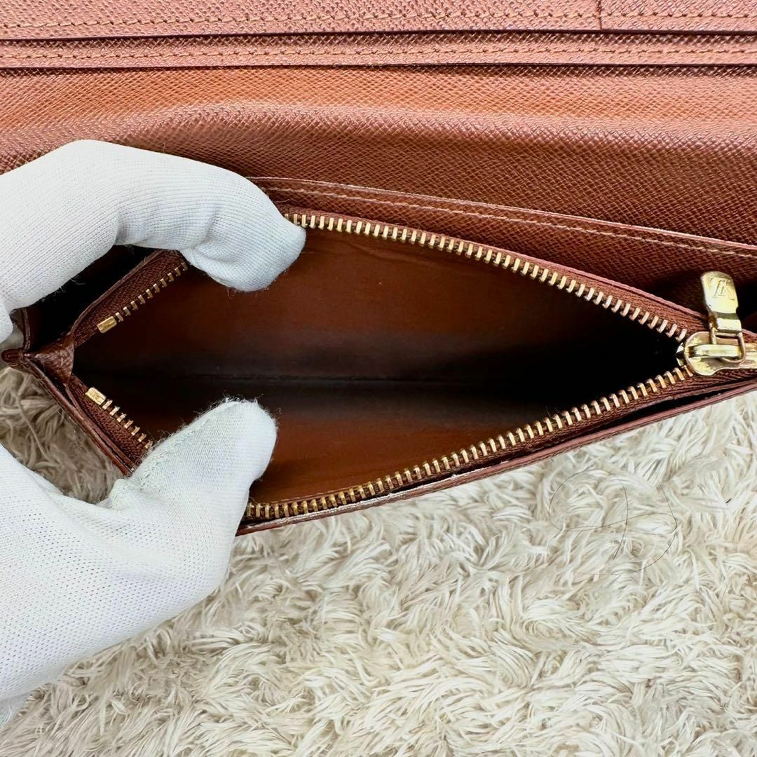 LOUIS VUITTON - 【極美品】ルイヴィトン 長財布 ブラウン LOUIS VUITTON - 【極美品】ルイヴィトン 長財布 ブラウン