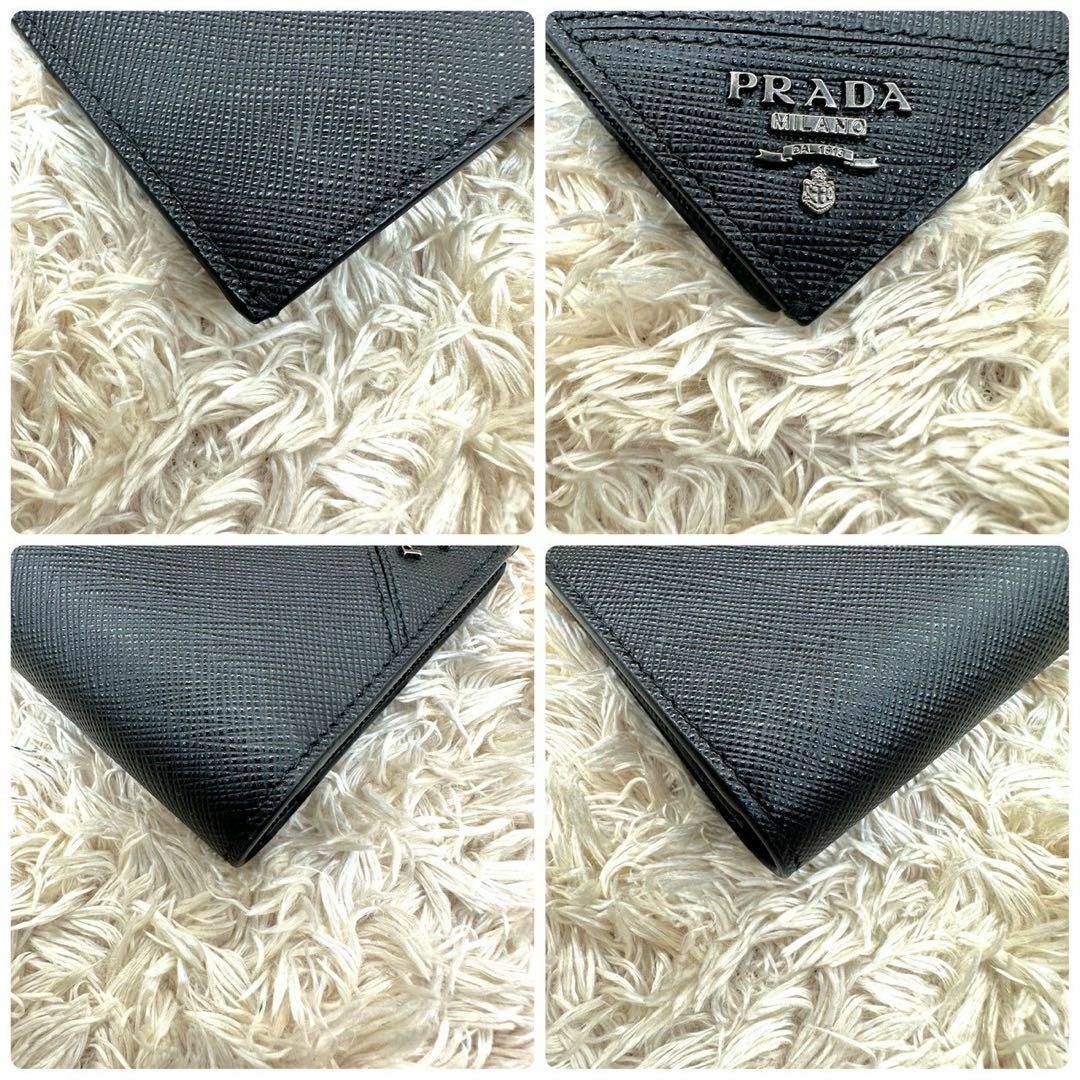 PRADA - 【未使用級】プラダ 長財布 二つ折り財布 ブラック PRADA - 【未使用級】プラダ 長財布 二つ折り財布 ブラック