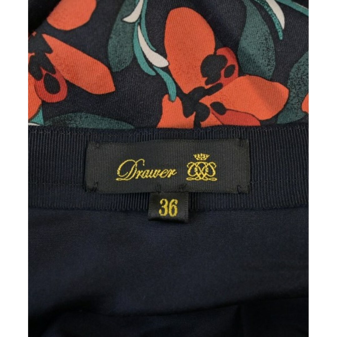 Drawer - Drawer ロング・マキシ丈スカート 36(S位) 黒xオレンジ Drawer - Drawer ロング・マキシ丈スカート 36(S位) 黒xオレンジ
