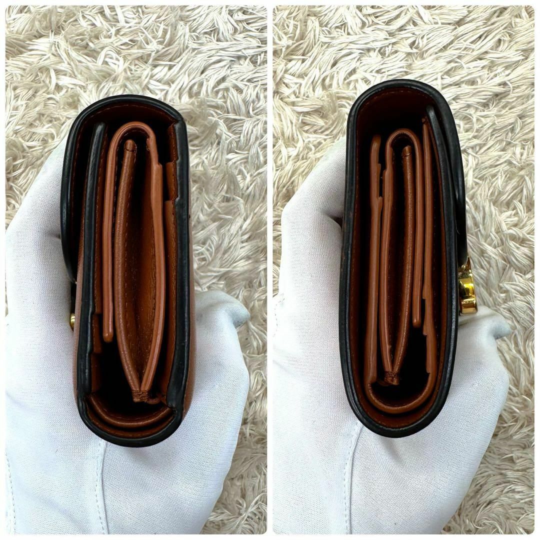CELINE - 【美品】セリーヌ 三つ折財布 ブラウン マカダム CELINE - 【美品】セリーヌ 三つ折財布 ブラウン マカダム