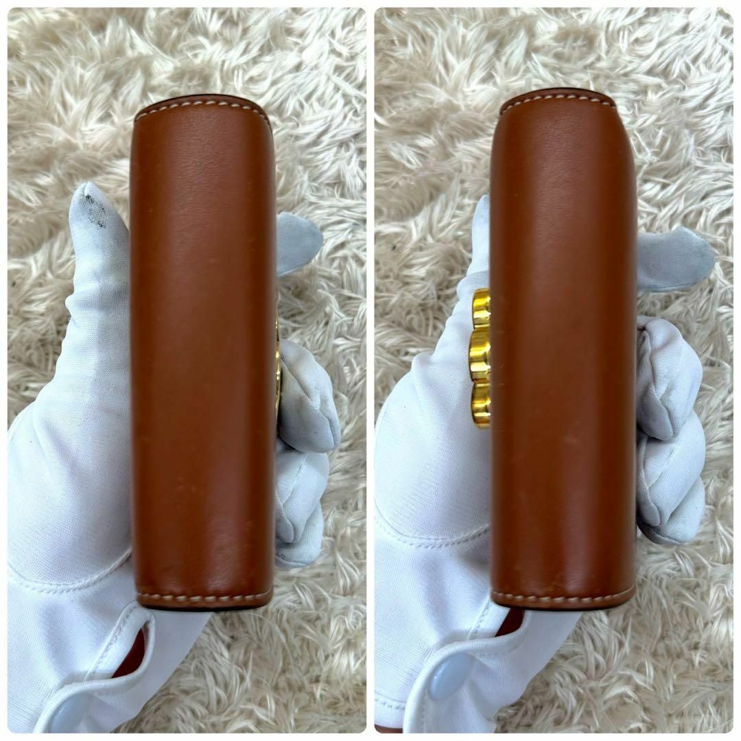 CELINE - 【美品】セリーヌ 三つ折財布 ブラウン マカダム CELINE - 【美品】セリーヌ 三つ折財布 ブラウン マカダム