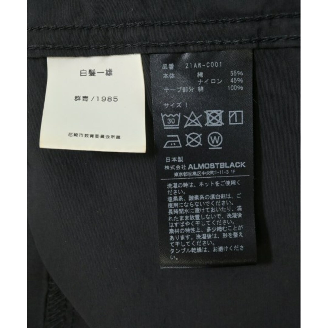 ALMOSTBLACK オールモストブラック モッズコート 1(S位) 黒 ALMOSTBLACK オールモストブラック モッズコート 1(S位) 黒