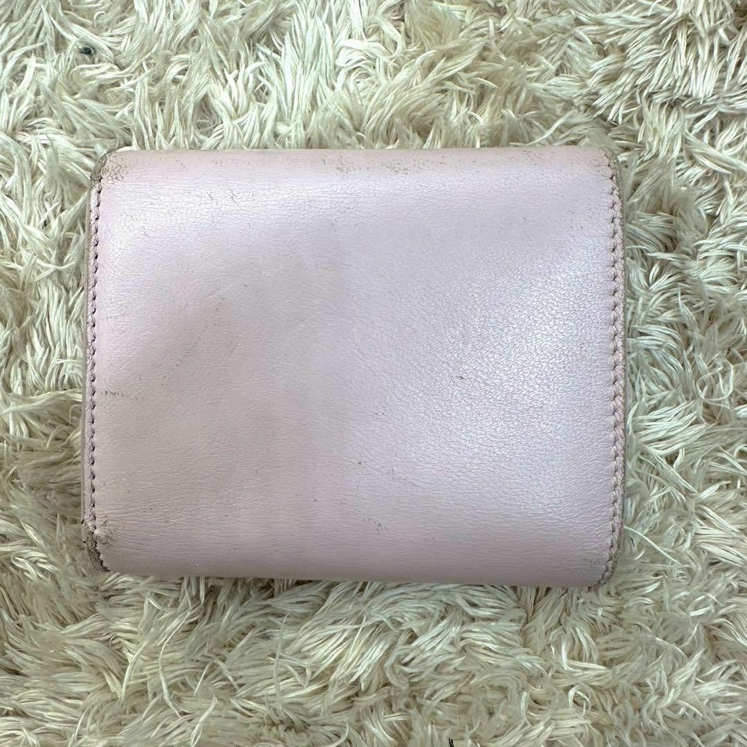 CELINE - 【美品】セリーヌ 三つ折財布 ピンク マカダム CELINE - 【美品】セリーヌ 三つ折財布 ピンク マカダム