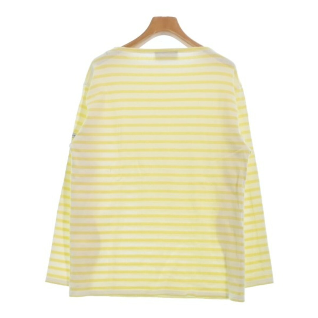 SAINT JAMES - SAINT JAMES Tシャツ・カットソー M 白x黄 SAINT JAMES - SAINT JAMES Tシャツ・カットソー M 白x黄