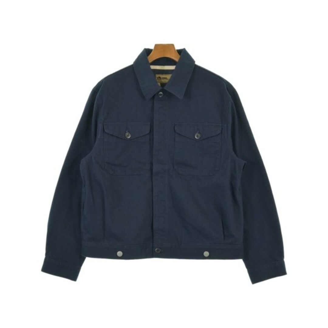 Nigel Cabourn - NIGEL CABOURN カバーオール 52(XXL位) 紺 Nigel Cabourn - NIGEL CABOURN カバーオール 52(XXL位) 紺