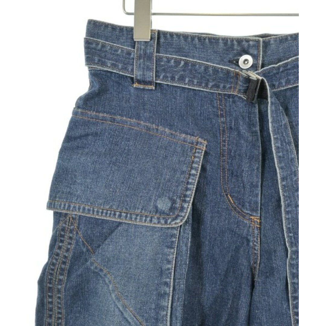 sacai - sacai サカイ ショートパンツ 2(M位) インディゴ(デニム sacai - sacai サカイ ショートパンツ 2(M位) インディゴ(デニム