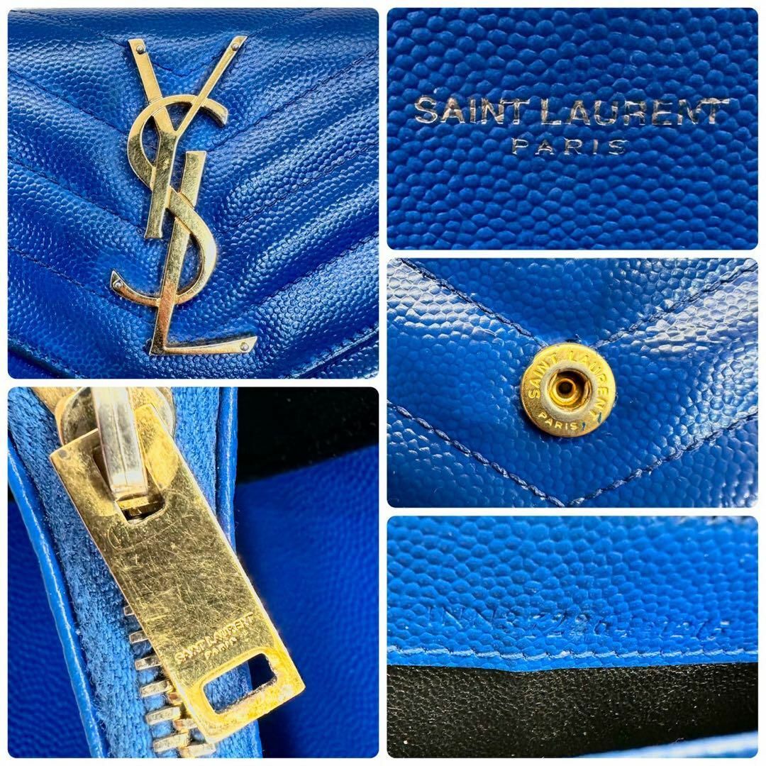 Yves Saint Laurent - 【美品】サンローラン 長財布 フラップ Yves Saint Laurent - 【美品】サンローラン 長財布 フラップ